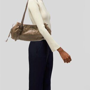 MIU MIU Leather Drawstring Shoulder Bag